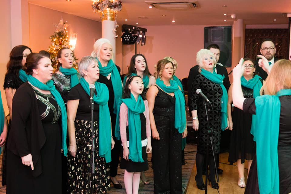 The Thyme to Sing choir performing.